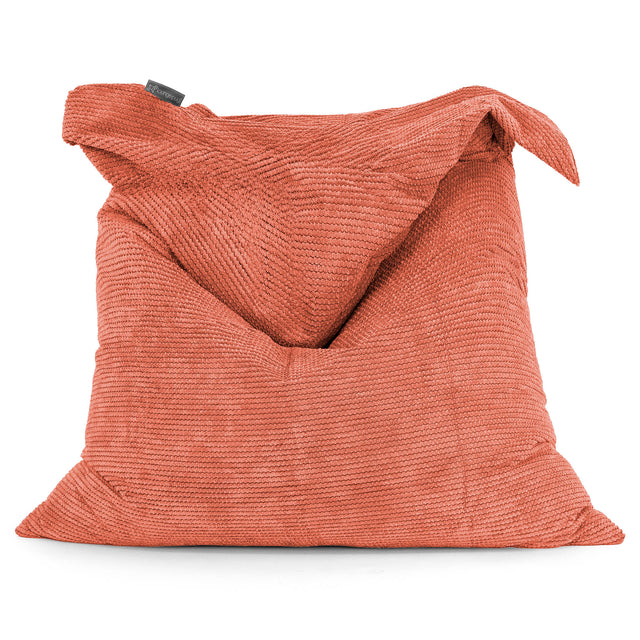 Puff Gigante Cama XL - Pompón Naranja Calabaza 01