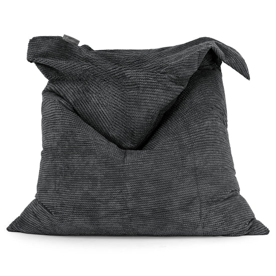 Puff Gigante Cama XL - Pompón Negro 01
