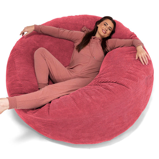 Puff Gigante 'Mega - Pompón Rojo pastel 01