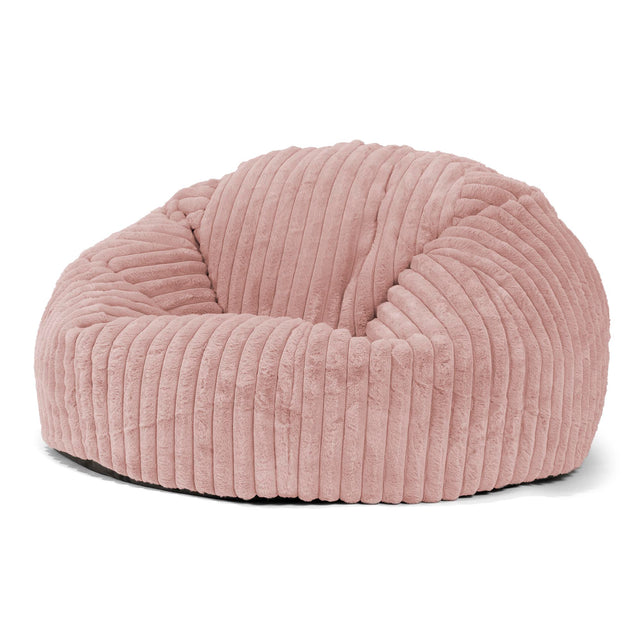 Puff Gigante Sofá Clásica - Pana de Felpa Ultra Rosa Empolvado 01