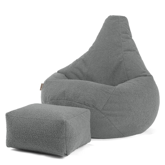 Puff Pera - Boucle Gris 01