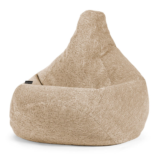 Puff Pera - Chenilla Premium Visón 02