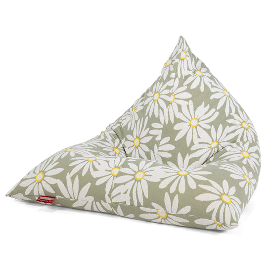 Puff Pera 'Relajarse' - Punto Floral Menta 01