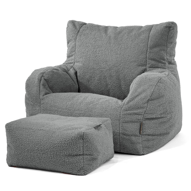 Puff Sillón Josephine - Boucle Gris 02