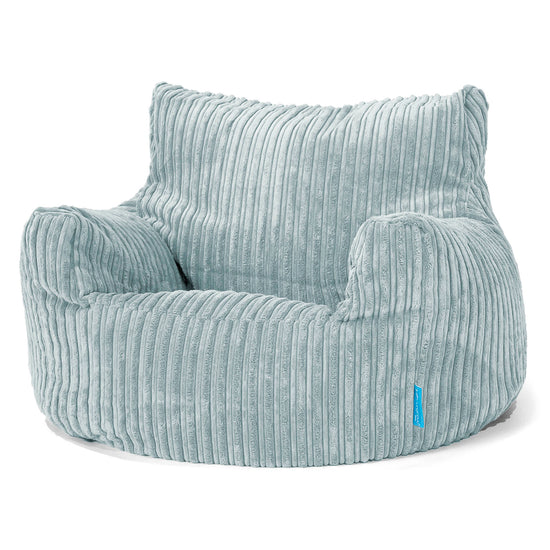 Puff Sillón para niños 3-8 años - Pana Clásica Menta 01
