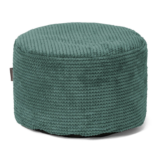 Reposapiés Redondo - Pompón Verde Musgo 01