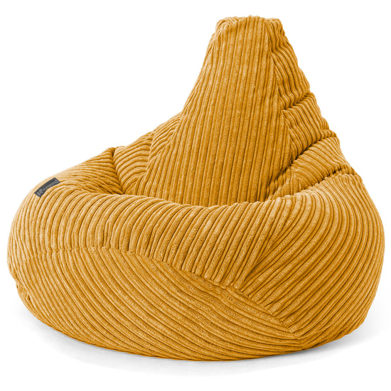 Silla De Juego Puf - Pana Clásica Miel Dorada 02