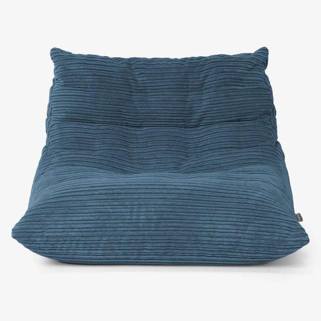 Silla Puff de Suelo Noah - Pana Clásica Azul marino 01