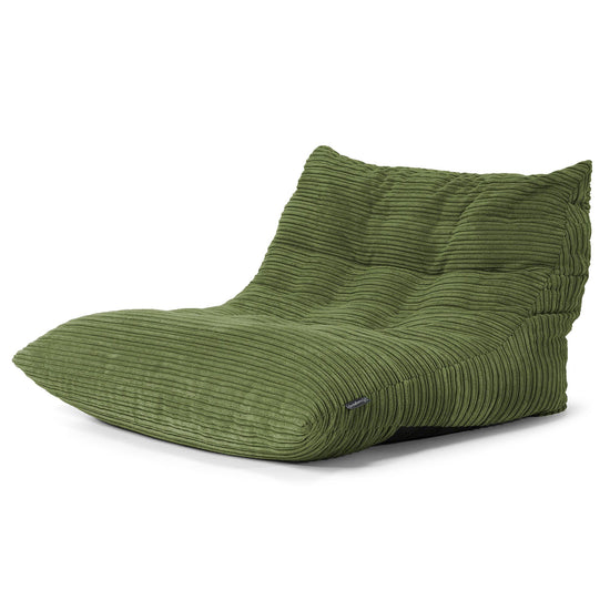 Silla Puff de Suelo Noah - Pana Clásica Bosque Verde 02