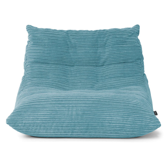 Silla Puff de Suelo Noah - Pana Clásica Egeo Azul 01
