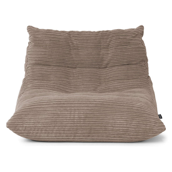 Silla Puff de Suelo Noah - Pana Clásica Marrón empolvado 01