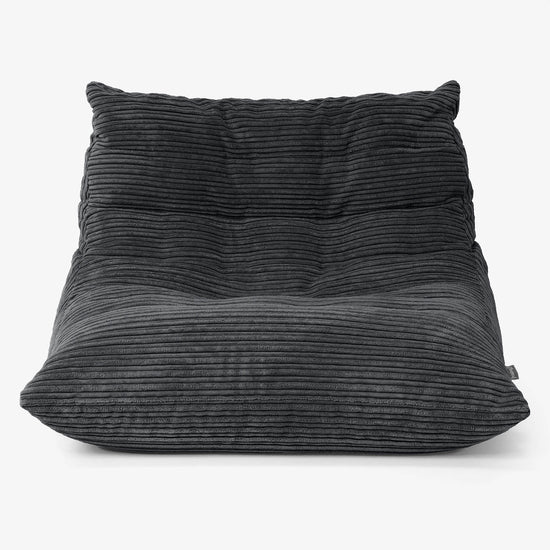 Silla Puff de Suelo Noah - Pana Clásica Negro 01