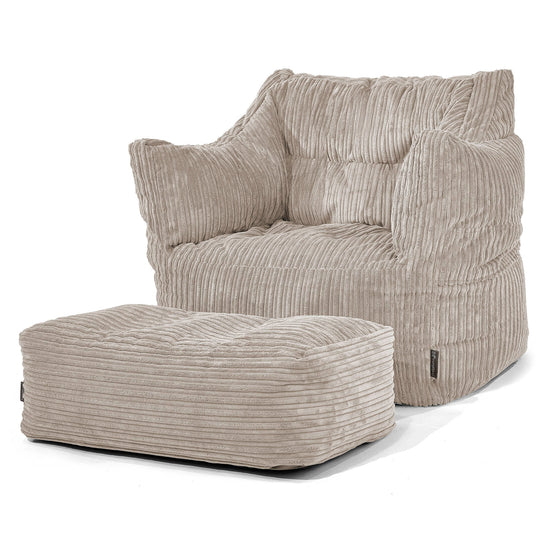 Sillón Puff Victor - Pana Clásica Visón 02
