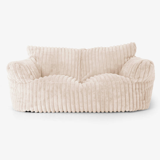 Puf Sofá Josephine - Pana de Felpa Ultra Crema 01