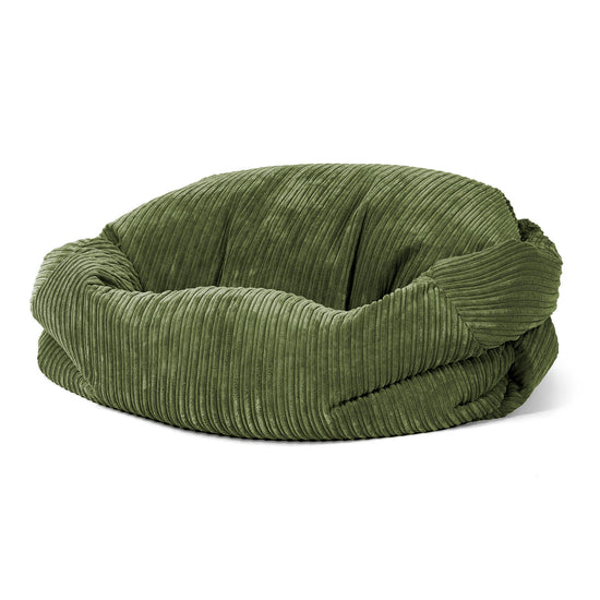 Puf Sofá Sabina - Pana Clásica Bosque Verde 01