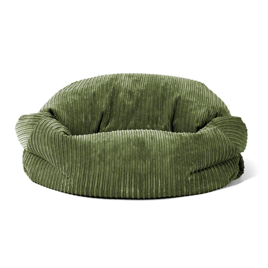 Puf Sofá Sabina - Pana Clásica Bosque Verde 02