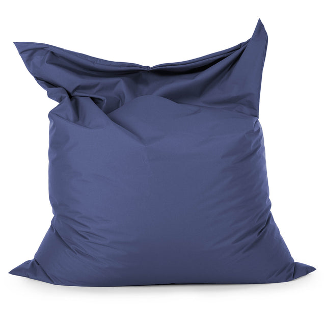 Puff Gigante Cama XL - Fácil Cuidado Exterior Azul Marino 01