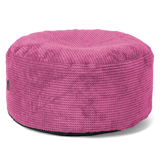 Reposapiés Gigante Redondo - Pompón Rosa 01