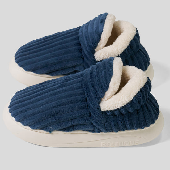 Zapatillas de estar por casa - Pana Clásica Moca 03