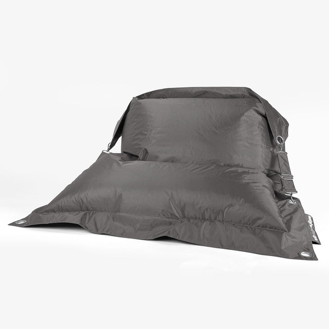 Puff Gigante Cama XXL 'Con Correas' - SmartCanvas™ Grafito 01