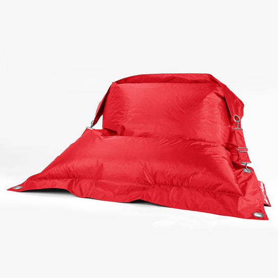 Puff Gigante Cama XXL 'Con Correas' - SmartCanvas™ Rojo 01