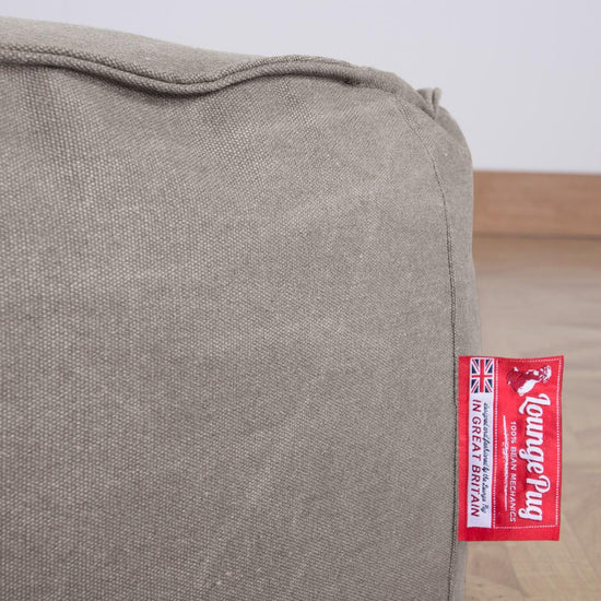 LOUNGE PUG - Puff Sillón para niños - Vaquero Desgastado Gris