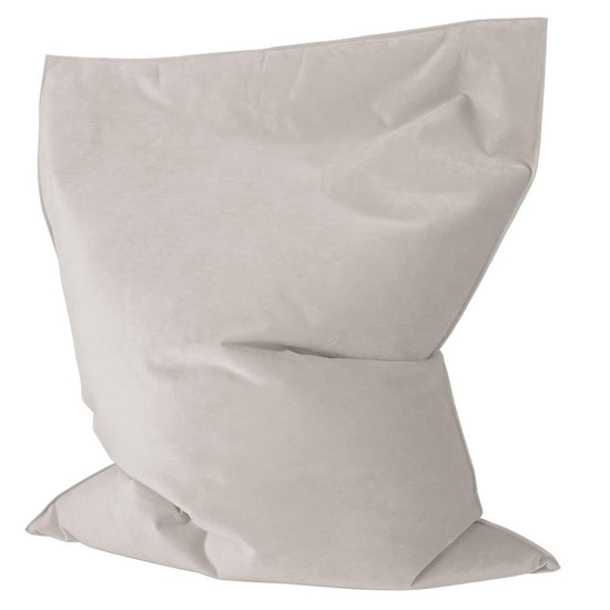 LOUNGE PUG, Puff Cama Junior, Terciopelo - Plata
