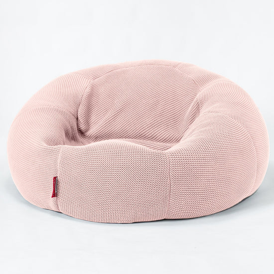 LOUNGE PUG - Puff Gigante Sofá Clásica - Ellos Punto Grueso Bebé rosa