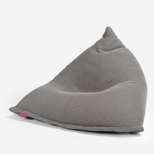 LOUNGE PUG - Puff Pera 'Relajarse' - Ellos Punto Grueso Gris