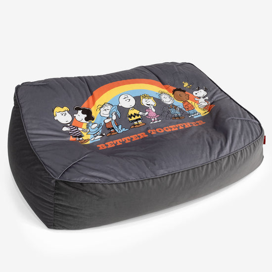 Charlie Brown y Snoopy Puf Sillón Encorvado - Arcoíris 01