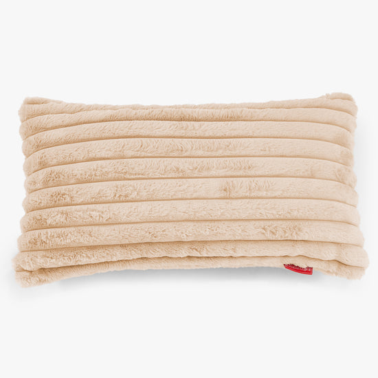 Fundas de Cojín Rectangular Gigante 40 x 80cm - Pana de Felpa Ultra Durazno 01