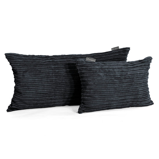 CloudSac 50 Almohada Gigante Viscoelástica 40 x 80cm - Pana Clásica Negro