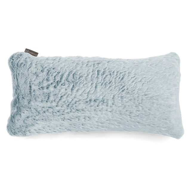 CloudSac 50 Almohada Gigante Viscoelástica 40 x 80cm - Piel de Conejo Sintética Azul Empolvado