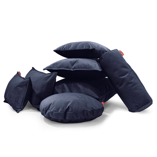 CloudSac 50 Almohada Gigante Viscoelástica 40 x 80cm - Terciopelo Azul Marino 0