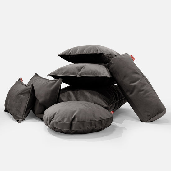 CloudSac 50 Almohada Gigante Viscoelástica 40 x 80cm - Terciopelo Grafito 0