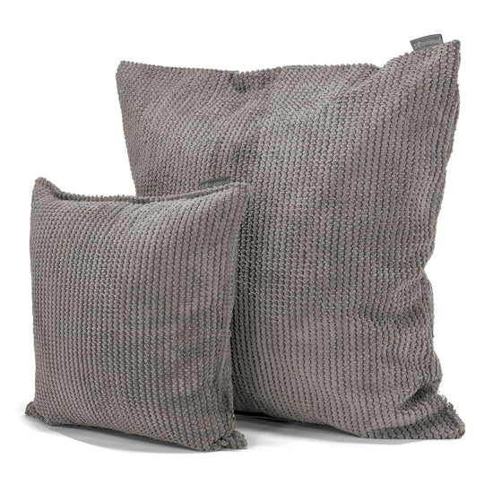 Cojín 47 x 47cm - Pompón Carbón Gris 02