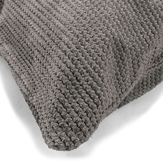 Cojín 47 x 47cm - Pompón Carbón Gris 03