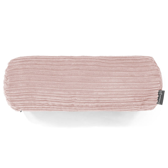 Cojín Cilíndrico 20 x 55cm - Pana Clásica Rosa Claro 02
