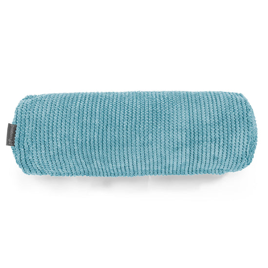 Cojín Cilíndrico 20 x 55cm - Pompón Egeo Azul 02