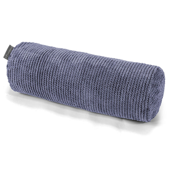 Cojín Cilíndrico 20 x 55cm - Pompón Morado 01