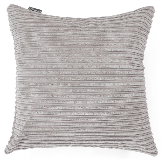 Fundas de Cojín Extra Grande 70 x 70cm - Pana Clásica Aluminio Plata 01