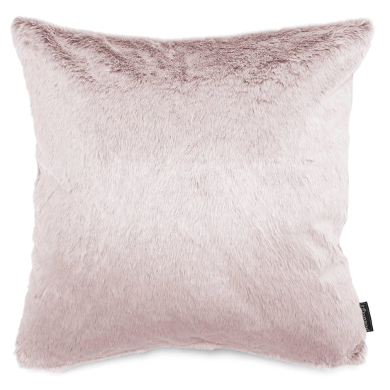 Cojín Extra Grande 70 x 70cm - Piel de Conejo Sintética Rosa Empolvado 01