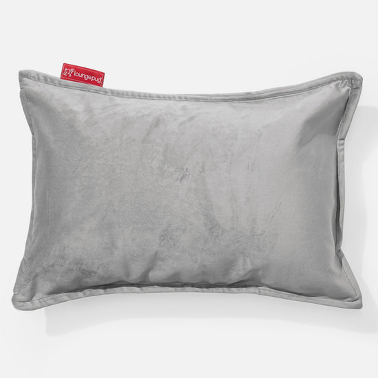 Cojín Rectangular 35 x 50cm - Terciopelo Plata 01