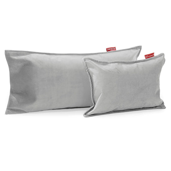 Cojín Rectangular 35 x 50cm - Terciopelo Plata 03