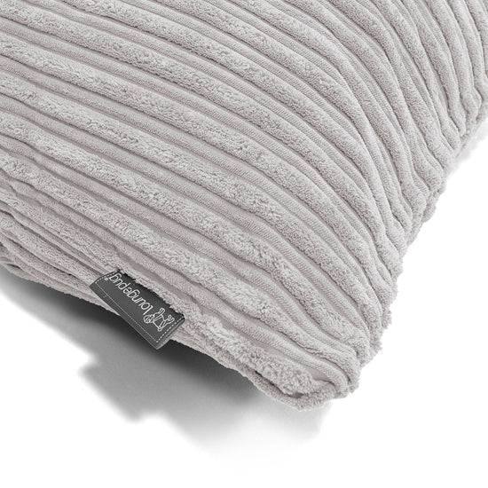 Fundas de Cojín Redondo 50cm - Pana Clásica Aluminio Plata 02