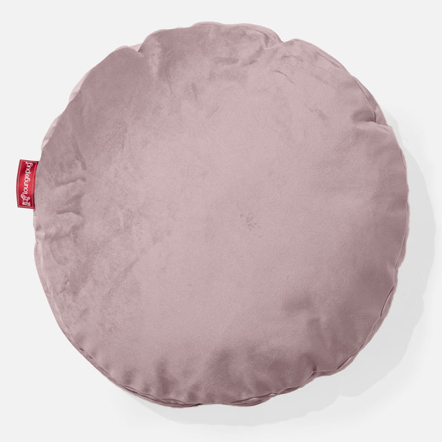 Cojín Redondo 50cm - Terciopelo Rosa 01