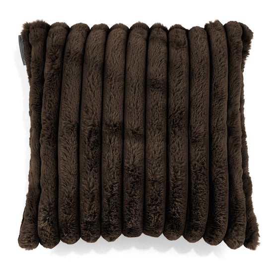 Fundas de Cojín 47 x 47cm - Pana de Felpa Ultra Café 01