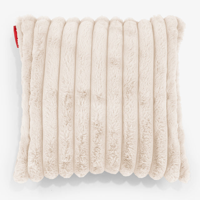 Fundas de Cojín 47 x 47cm - Pana de Felpa Ultra Crema 01
