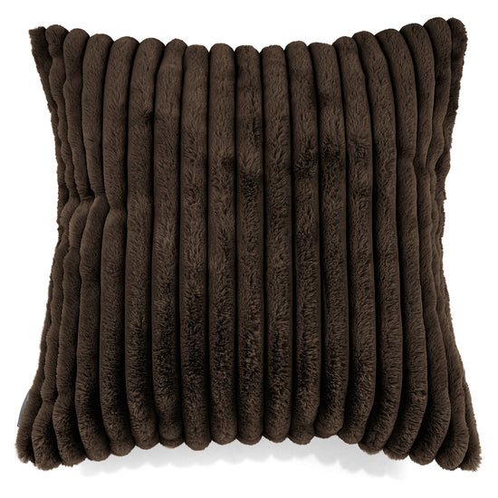 Fundas de Cojín Extra Grande 70 x 70cm - Pana de Felpa Ultra Café 01