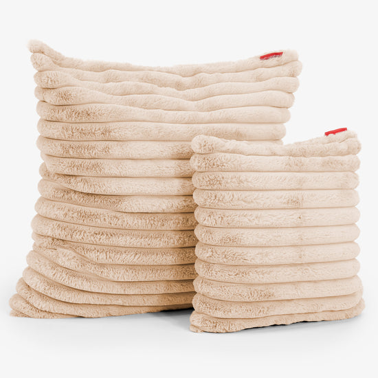 Fundas de Cojín Extra Grande 70 x 70cm - Pana de Felpa Ultra Durazno 02